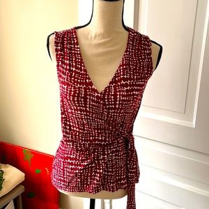 Ann Taylor wrap sleeveless top!